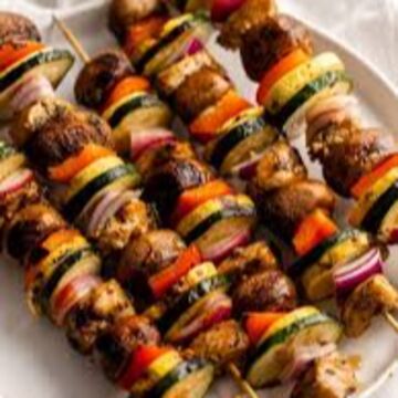 Chicken or Veggie Skewers