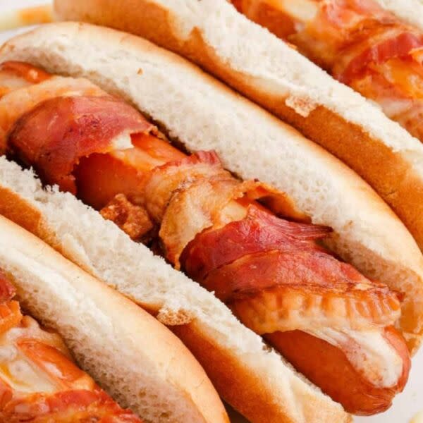 Bacon wrapped Hot Dog