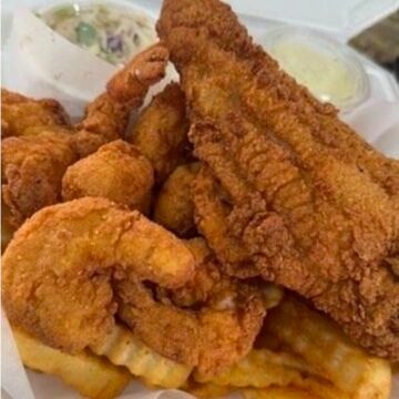 Catfish and Shrimp Dinner