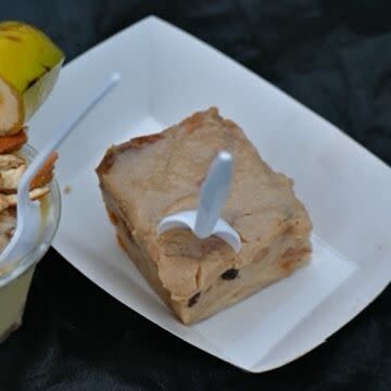 Homemade Rum Iced Bread Pudding