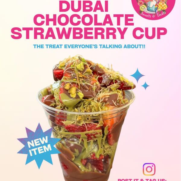 Dubai Chocolate Strawberry cup