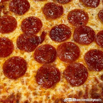10” thin crust pizza