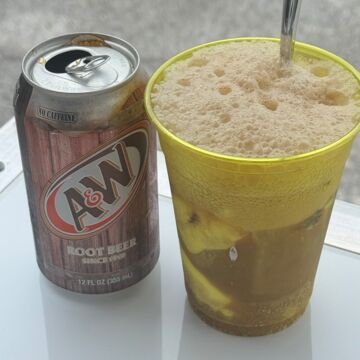 Papa's ice cream float