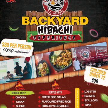Backyard hibachi service