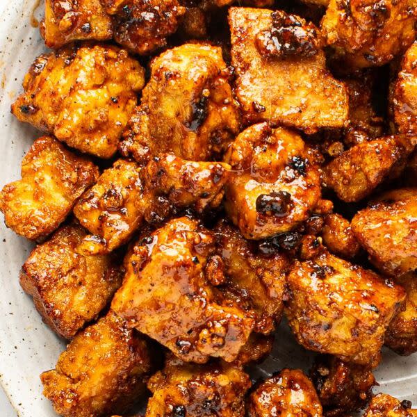 Barbi- Fry Tofu Centerpiece