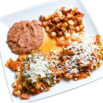 Breakfast: Chilaquiles Divorciados