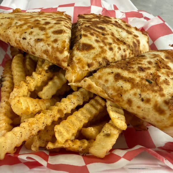 Smoked chicken quesadilla