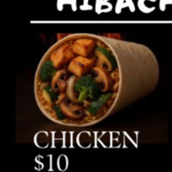 Chicken Hibachi burritos