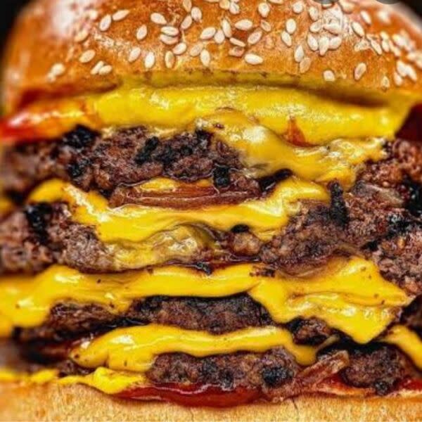Quad Burger plus Fries