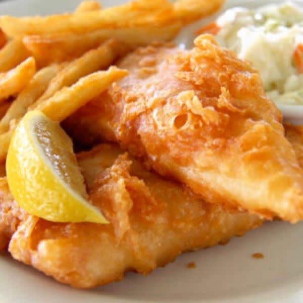 Beer Battered Cod w/ a side of Fries