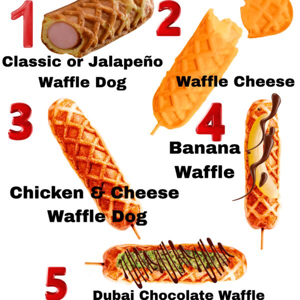 Savory or Sweet waffle dogs