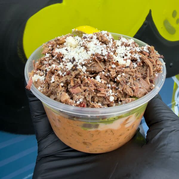 Fuel city elote bowl  ( Barbacoa)