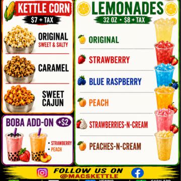 Kettle Corn & Lemonades