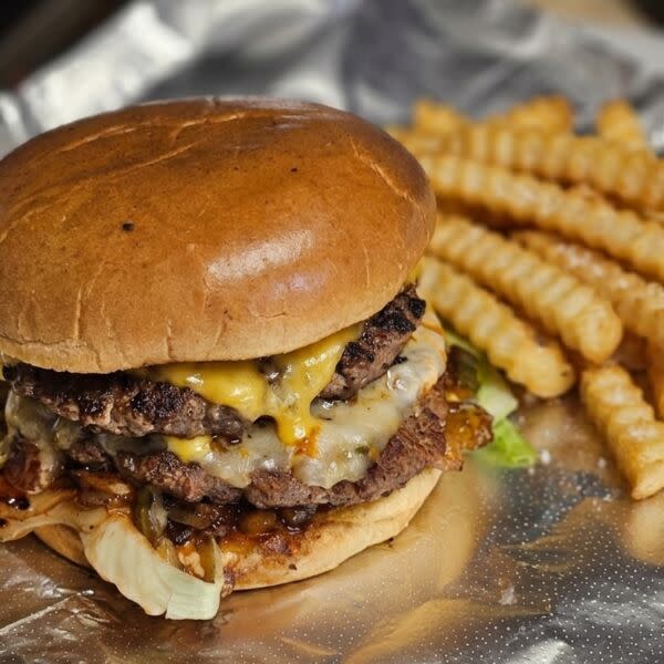 Fire Burger with Fries