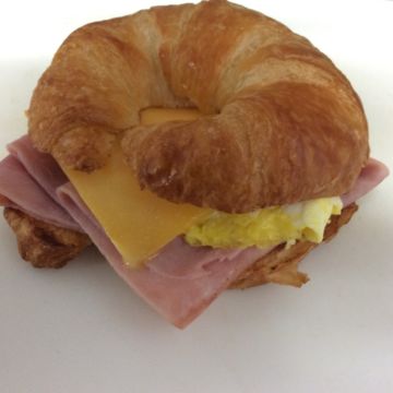 Ham Egg and Cheese Croissant 