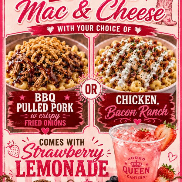 Loaded Mac N Cheese !! Your choice of Chicken Bacon Ranch or BQQ Pulled Pork w fried onions!!