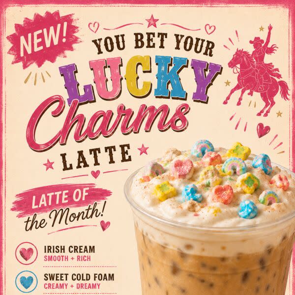 You Bet Your Lucky Charms Latte 🍀 🌈