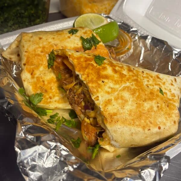 Blackxican Grilled Breakfast Burrito