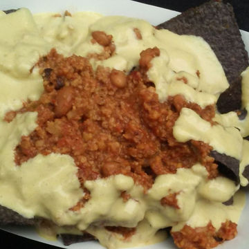 Vegan Nachos with Almond Cheese