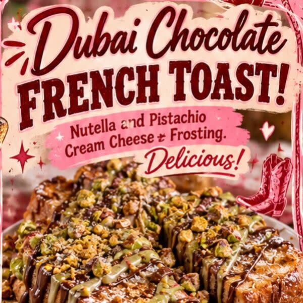 Dubai Chocolate French Toast