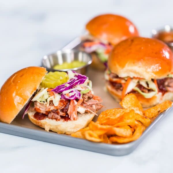Pulled Pork Sliders + Parm Fries + Drink
