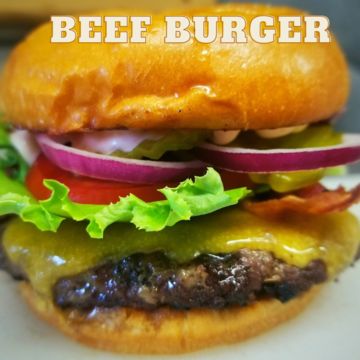 Beef Burger & Fries