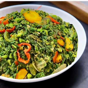 CALLALOO (WITH OR WITHOUT COD FISH)