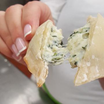 Spinach Artichoke Wontons