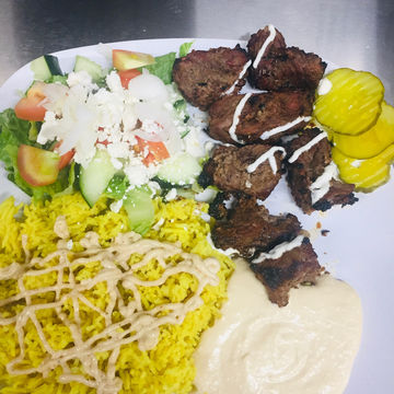 Beef Kebab Plate 