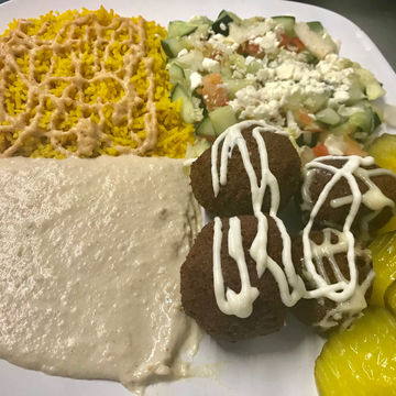 Falafel Plate (vegan) 