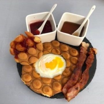 Egg in the Hole Bubble Waffle