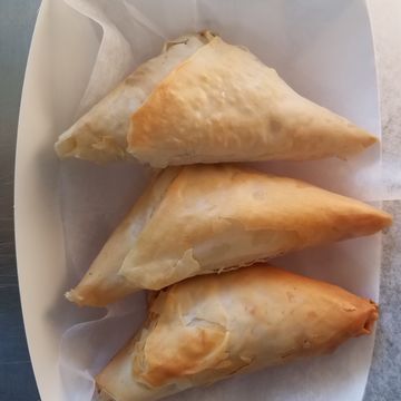 Sausage and Cheese Phyllo Triangles
