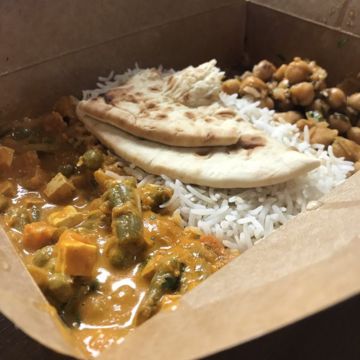 Paneer Vegetable Korma Plate