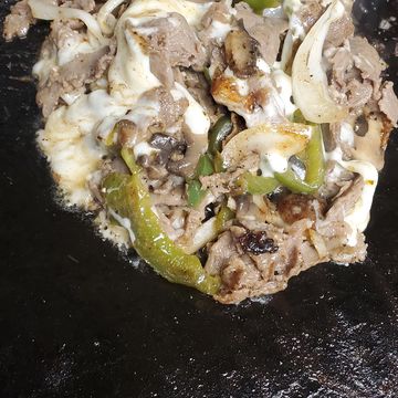 Philly cheese steak pita
