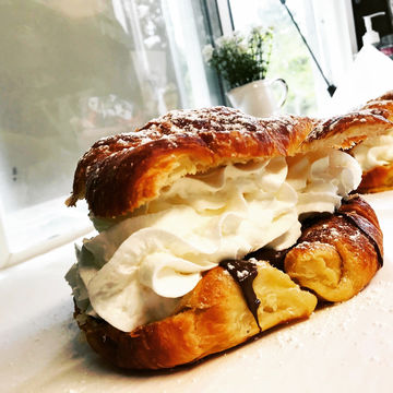 Nutella &  Whipped Cream Croissant