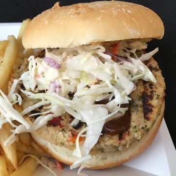 Veggie Jerk Burger