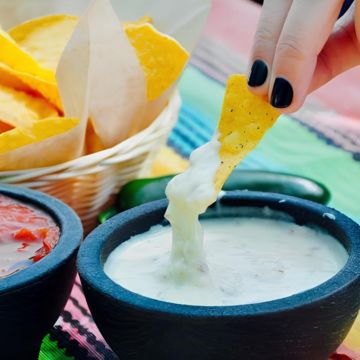 Basket of Freshly Seasoned Tortilla Chips