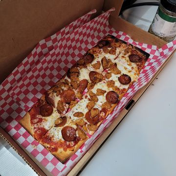 Pepperoni and Sausage Pizza 
