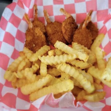 6pc  Fried Shrimp  w/ Fries 