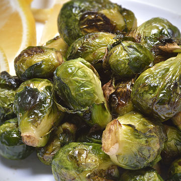 Garlic roasted Brussels sprouts