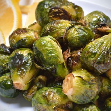 Garlic roasted Brussels sprouts