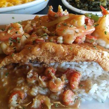 Deep Fried Catfish w/ Étouffée/ Red Beans & Rice *Must be Pre-Ordered Before Noon* 