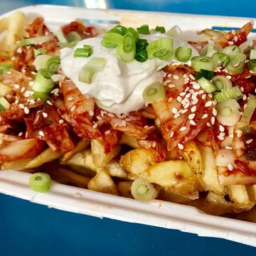 Kimchi Waffle Fries (Spicy)