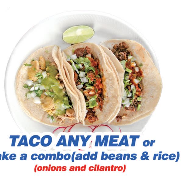 3 Meat Tacos