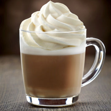 Hot coffee & Whipped Cream