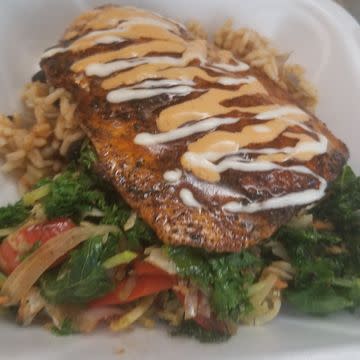 Blackened salmon Bowl
