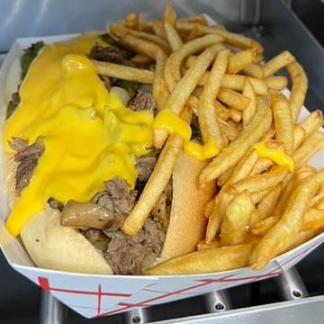 Philly Stake Sandwich with Fries
