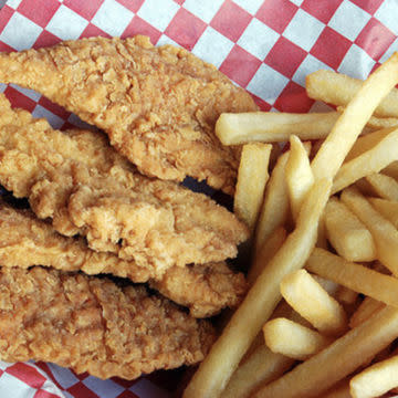 Chicken fingers and Fries