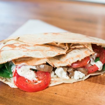 Vegetarian Four Cheese Crepe