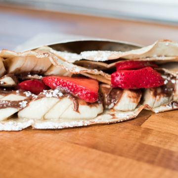 Nutella Strawberry Crepe